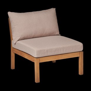 1898 Stockaryd bankmodule middenstuk teak/beige