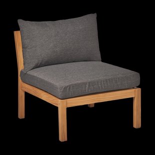 1898 Stockaryd bankmodule middenstuk teak/dark grey