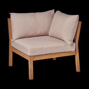 1898 Stockaryd bankmodule hoekstuk teak/beige