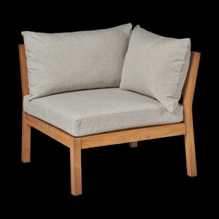 1898 Stockaryd bankmodule hoekstuk teak/light grey
