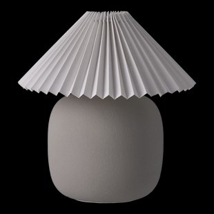 Scandi Living Boulder tafellamp 29 cm grey-pleated white