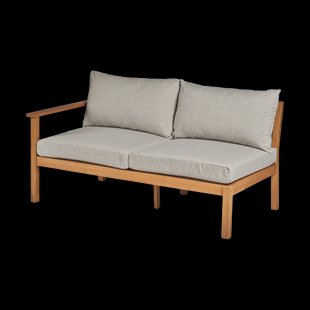 1898 Stockaryd bankmodule 2-zits links teak/light grey