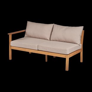 1898 Stockaryd bankmodule 2-zits links teak/beige
