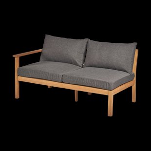 1898 Stockaryd bankmodule 2-zits links teak/dark grey