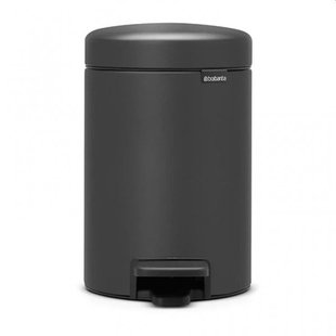 Brabantia NewIcon pedaalemmer 3 liter mineral infinite grey