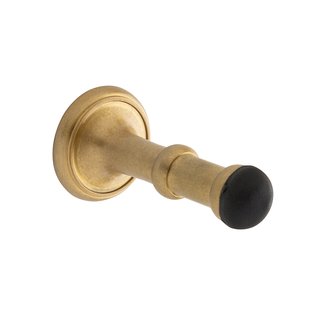 De Oude Deurklink Deurstopper - getrommeld messing