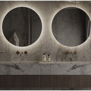 Spiegel Martens & Meijer Rotondo 80 Cm Met Indirecte En Direct Verlichting Rondom En Spiegelverwarming