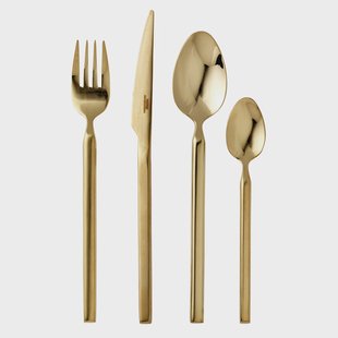 Broste Copenhagen Tvis bestekset 16-delig goud