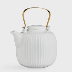 Kähler Hammershøi theepot white (wit) Kähler Hammershøi theepot white (wit)