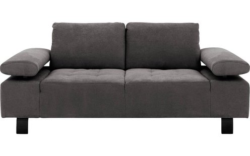 Goossens Bank Alvin grijs, stof, 2,5-zits, modern design