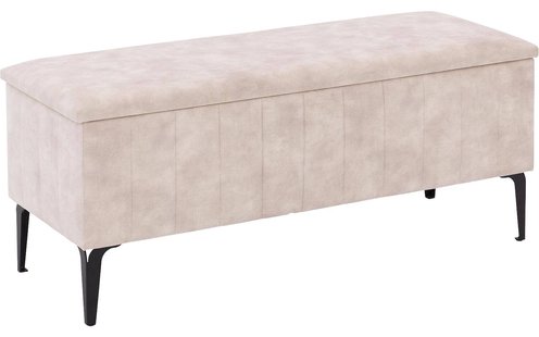 Goossens Excellent Bedbank Attent, 110 cm breed met klep vlak