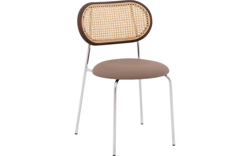 Goossens Excellent Rosalie bruin kunstleer leuning,