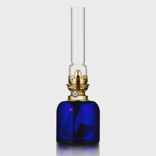 Karlskrona Lampfabrik Kungsholmen paraffine-lamp Kobalt