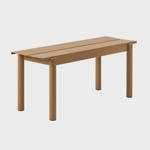 Muuto Linear Steel bank 110x34 cm Burnt orange