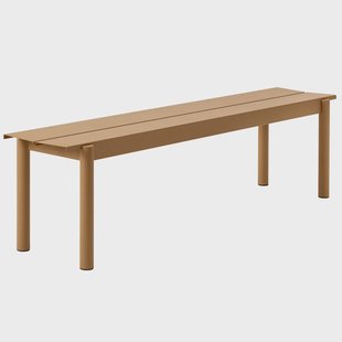 Muuto Linear Steel bank 170x34 cm Burnt orange