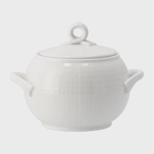 Rörstrand Swedish Grace kom met deksel 40 cl Snö (wit)