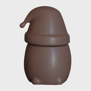 DBKD Eating Santa kom met deksel groot Maroon