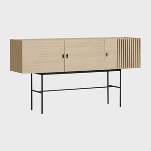 Woud Array bijzettafel, 180 cm Witgepigmenteerd eikenhout