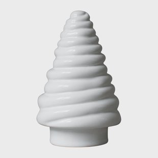 DBKD Curl tree decoratieve spar 13 cm Shiny white
