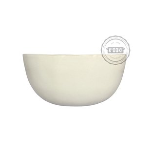 Gresnovo - saladeschaal Organica Blanc Banquise - handgemaakt in Portugal - 25 cm