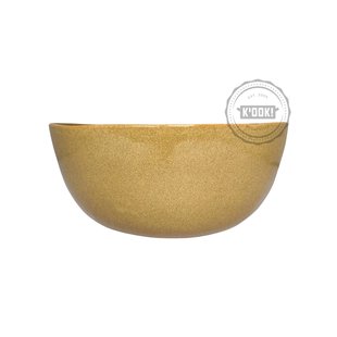 Gresnovo - saladeschaal Organica Café Olé - handgemaakt in Portugal - 25 cm