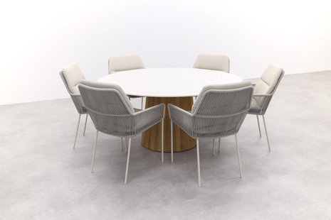 SUNS Punta/Sorolo Ronde Tuinset Ø160 cm - Neolith® SUNS Punta/Sorolo Ronde Tuinset Ø160 cm - Neolith®