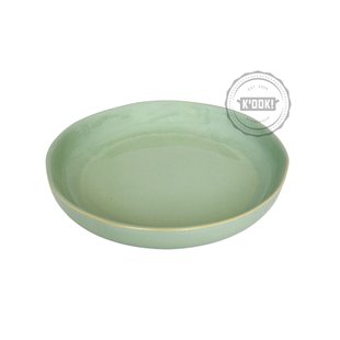 Gresnovo - bord Organica Vert Lichen - handgemaakt in Portugal - 18 cm