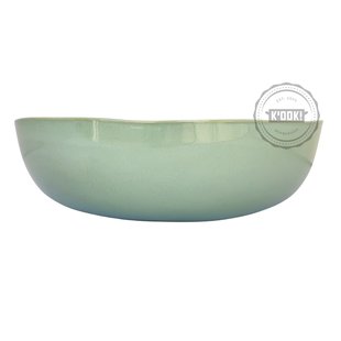 Gresnovo - saladeschaal Organica Vert Lichen - handgemaakt in Portugal - 35 cm