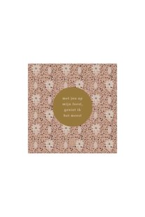 Zusss Limited servetten mijn feest 12.5cmx12.5cm