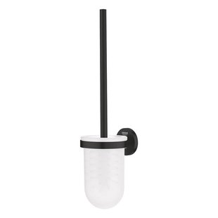 GROHE Essentials Toiletborstelhouder - wandmontage - rond - open - matte black 1024682430