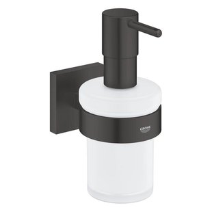 GROHE Start Cube Zeepdispenser - 160ml - met houder - vierkant - mat zwart 410982430