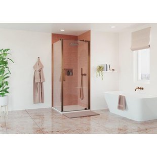 Crosswater Optix Draaideur - 90cm - geborsteld brons OXWPBZC0900