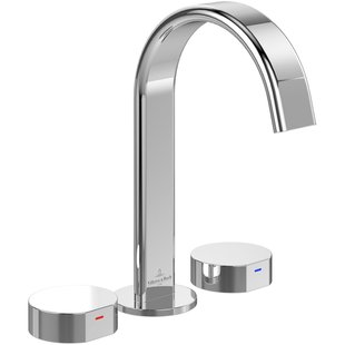 Villeroy & Boch Dawn Driegats wastafelkraan - chroom TVZ10600500061 Villeroy & Boch Dawn Driegats wastafelkraan - chroom TVZ10600500061