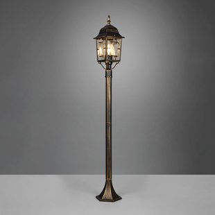 Trio Lighting Volturno tuinpadverlichting, roestkleurig, hoogte 100 cm, aluminium