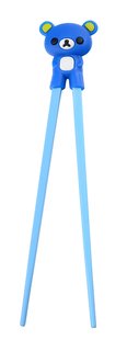 Kindereetstokjes met Beervormige Grip - Blauw - 22cm