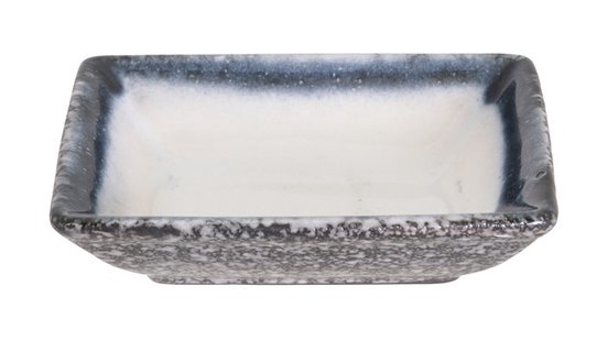 Grijs/Wit Schaaltje - Tajimi - Porselein - 9.5 x 7 x 2.5cm