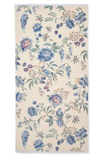 Pip Studio Grote Handdoek Secret Garden Wit/Blauw 70x140cm