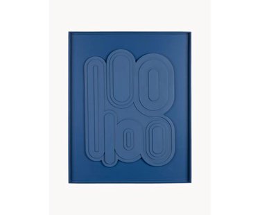 Ingelijst wandobject August met reli&euml;f