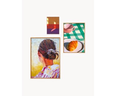 Poster Artwall no. 26 met lijst, set van 3