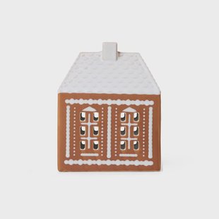 Kähler Gingerbread kandelaar medium 15 cm Bruin