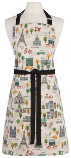 Now Designs - keukenschort Meet me in Paris - wit