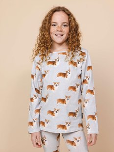 Corgi Time T-shirt lange mouwen Kinderen