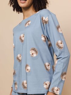 Hedgy Blue T-shirt lange mouwen Dames