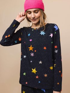 Starry Night T-shirt lange mouwen Dames