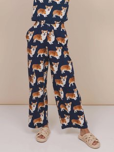 Corgi Navy Wijde Broek Dames