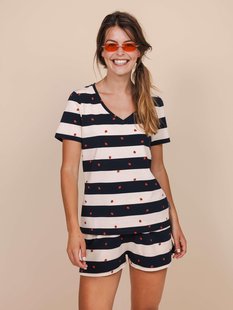 Ladybug V-neck T-shirt Dames