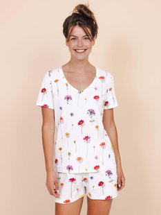 Bloom V-neck T-shirt Dames