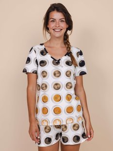 Coffee Addict V-neck T-shirt Dames