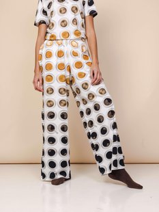 Coffee Addict Wijde Broek Dames