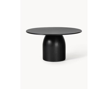 Ronde eettafel Nelly met groefstructuur, in verschillende formaten